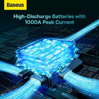 Стартер BASEUS Super Energy 2in1 Car Jump (1000A), 2.4A, 8000 мАч, черный Стартер BASEUS Super Energy 2in1 Car Jump (1000A), 2.4A, 8000 мАч, черный