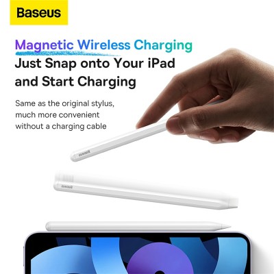 Стилус BASEUS Smooth Writing Wireless Charging, белый Стилус BASEUS Smooth Writing Wireless Charging, белый