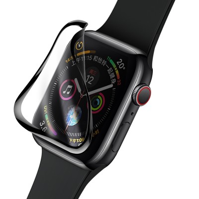 Защитное стекло BASEUS SGAPWA4-G01 для Apple Watch, прозрачный+черная рамка, 40mm Защитное стекло BASEUS SGAPWA4-G01 для Apple Watch, прозрачный+черная рамка, 40mm