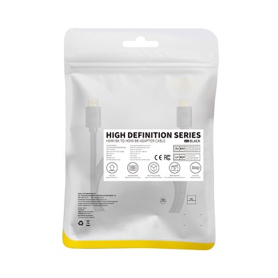 Кабель HDMI BASEUS High Definition Series, HDMI 8K- HDMI 8K, 1.5 м, черный Кабель HDMI BASEUS High Definition Series, HDMI 8K- HDMI 8K, 1.5 м, черный