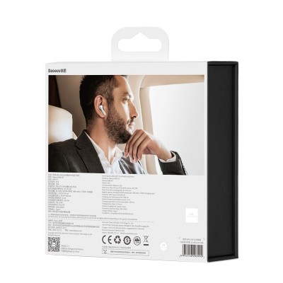 Беспроводные наушники BASEUS SIMU S2, Bluetooth, 45 мАч, белый Беспроводные наушники BASEUS SIMU S2, Bluetooth, 45 мАч, белый