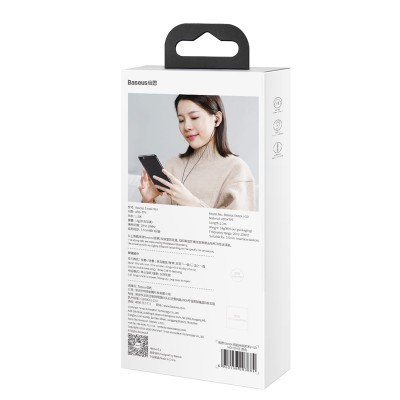 Проводные наушники BASEUS Encok H19, Jack 3.5mm, черный Проводные наушники BASEUS Encok H19, Jack 3.5mm, черный