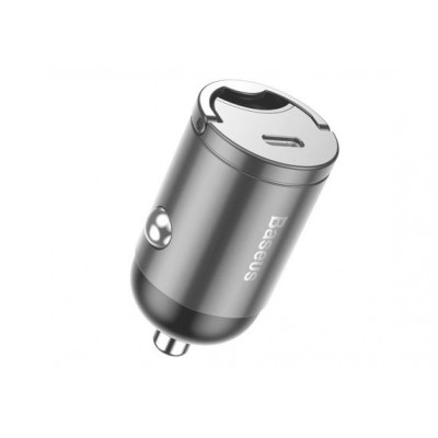 Автомобильное зарядное устройство BASEUS Tiny Star Mini, USB-C, 5A, 30 Вт, серый Автомобильное зарядное устройство BASEUS Tiny Star Mini, USB-C, 5A, 30 Вт, серый