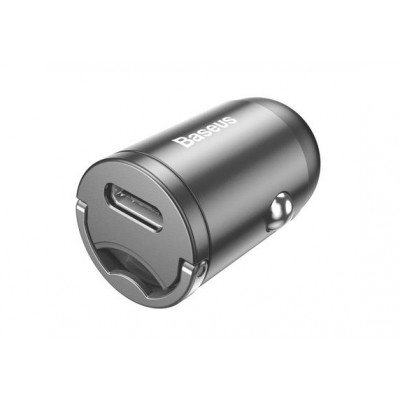 Автомобильное зарядное устройство BASEUS Tiny Star Mini, USB-C, 5A, 30 Вт, серый Автомобильное зарядное устройство BASEUS Tiny Star Mini, USB-C, 5A, 30 Вт, серый