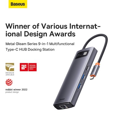 Переходник/Адаптер BASEUS Starjoy Series 9-in-1, Разветвитель, Type-C - 2*USB3.0 + USB2.0 + 2*HDMI + PD + RJ45 + SD/TF, Переходник/Адаптер BASEUS Starjoy Series 9-in-1, Разветвитель, Type-C - 2*USB3.0 + USB2.0 + 2*HDMI + PD + RJ45 + SD/TF,