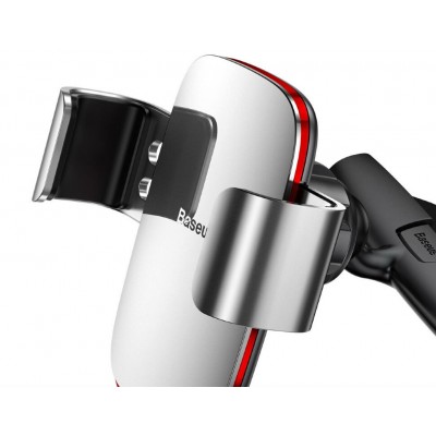 Автомобильный держатель BASEUS Metal Age, серебряный, на CD слот Автомобильный держатель BASEUS Metal Age, серебряный, на CD слот