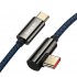 Кабель USB-C BASEUS Legend Series Elbow, Type-C - Type-C, 100W, 2 м, синий Кабель USB-C BASEUS Legend Series Elbow, Type-C - Type-C, 100W, 2 м, синий