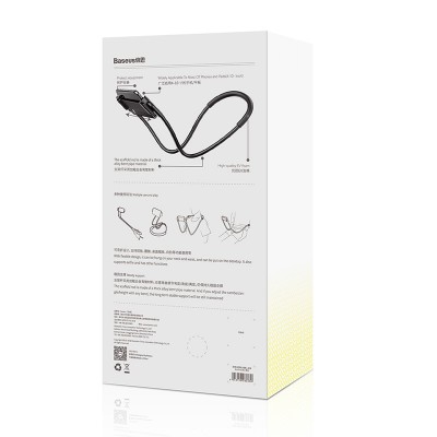 Держатель универсальный BASEUS Neck-Mounted Lazy Bracket, на шею, черный Держатель универсальный BASEUS Neck-Mounted Lazy Bracket, на шею, черный