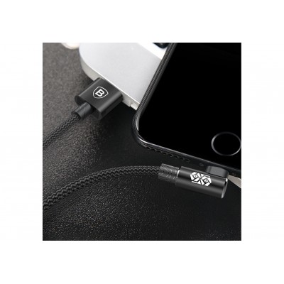 Кабель USB BASEUS MVP Elbow Type, USB - Lightning, 2А, 1 м, черный, угловой Кабель USB BASEUS MVP Elbow Type, USB - Lightning, 2А, 1 м, черный, угловой