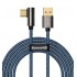 Кабель USB BASEUS Legend Series Elbow, USB - Type-C, 66W, 2 м, синий Кабель USB BASEUS Legend Series Elbow, USB - Type-C, 66W, 2 м, синий