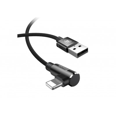 Кабель USB BASEUS MVP Elbow Type, USB - Lightning, 2А, 1 м, черный, угловой Кабель USB BASEUS MVP Elbow Type, USB - Lightning, 2А, 1 м, черный, угловой