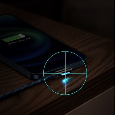 Кабель USB BASEUS Legend Series Elbow, USB - Lightning, 2.4А, 2 м, синий Кабель USB BASEUS Legend Series Elbow, USB - Lightning, 2.4А, 2 м, синий