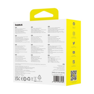 Беспроводные наушники BASEUS E5x(Overseas Edition), Bluetooth, черный Беспроводные наушники BASEUS E5x(Overseas Edition), Bluetooth, черный