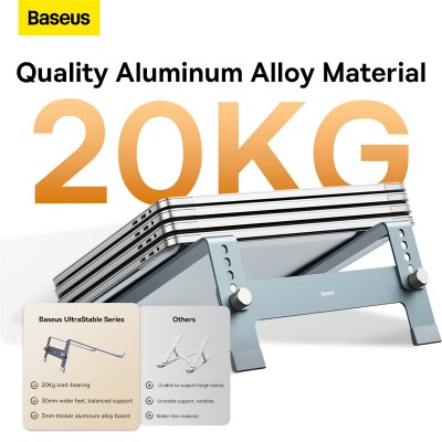 Подставка для ноутбука BASEUS UltraStable Series, серый Подставка для ноутбука BASEUS UltraStable Series, серый