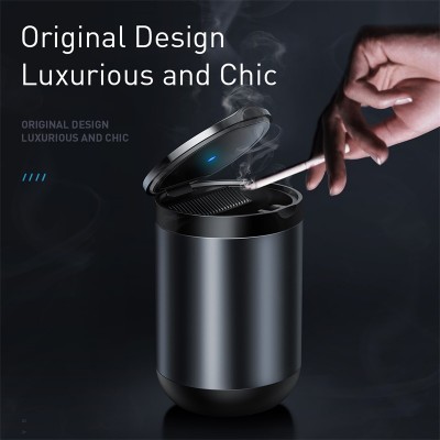 Автомобильная пепельница BASEUS Premium Car Ashtray, серый Автомобильная пепельница BASEUS Premium Car Ashtray, серый