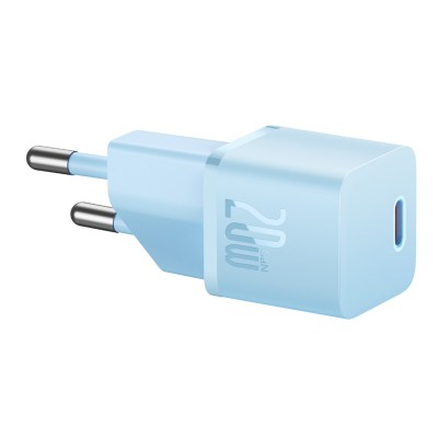 Зарядное устройство BASEUS GaN5 Fast Charger(mini) USB-C, 3A, 20W, синий Зарядное устройство BASEUS GaN5 Fast Charger(mini) USB-C, 3A, 20W, синий