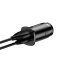 Автомобильное зарядное устройство BASEUS Square metal, USB+USB-C, 5A, 30 Вт, черный, быстрая зарядка Автомобильное зарядное устройство BASEUS Square metal, USB+USB-C, 5A, 30 Вт, черный, быстрая зарядка