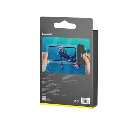 Водонепроницаемая сумка BASEUS Let''s go Slip Cover, серый+желтый Водонепроницаемая сумка BASEUS Let''s go Slip Cover, серый+желтый