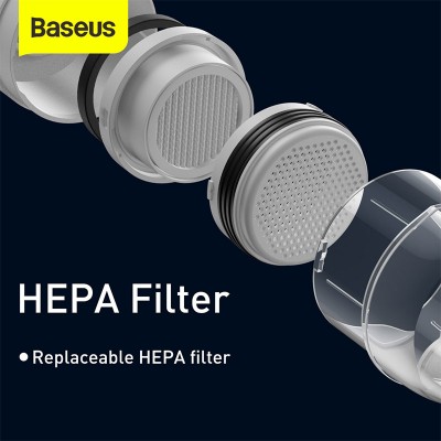 Автомобильный пылесос BASEUS A2 (5000pa), белый Автомобильный пылесос BASEUS A2 (5000pa), белый