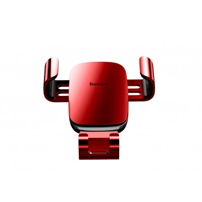 Автомобильный держатель BASEUS Metal Age, красный, на воздуховод Автомобильный держатель BASEUS Metal Age, красный, на воздуховод