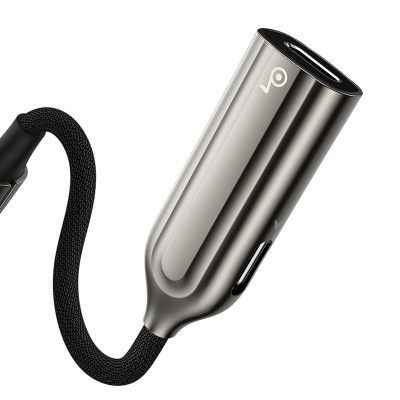 Переходник/Адаптер BASEUS L55, Lightning - 2*Lightning, тусклый Переходник/Адаптер BASEUS L55, Lightning - 2*Lightning, тусклый