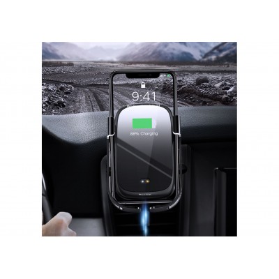 Автомобильный держатель BASEUS Rock-solid, с беспроводной зарядкой, 2A, 10W, 4.5 Автомобильный держатель BASEUS Rock-solid, с беспроводной зарядкой, 2A, 10W, 4.5