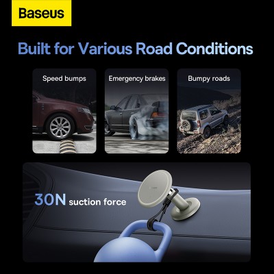 Автомобильный держатель BASEUS C01 (Stick-on Version), кремовый, на клею Автомобильный держатель BASEUS C01 (Stick-on Version), кремовый, на клею