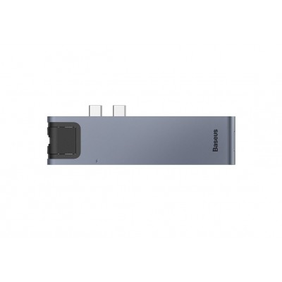Переходник/Адаптер BASEUS Thunderbolt 7-in-1, Разветвитель, Type-C - 2xUSB3.0 + HDMI + PD + RJ45 + TF/SD + Type-C, серый Переходник/Адаптер BASEUS Thunderbolt 7-in-1, Разветвитель, Type-C - 2xUSB3.0 + HDMI + PD + RJ45 + TF/SD + Type-C, серый