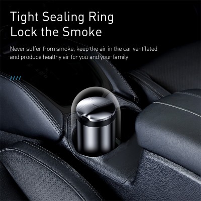 Автомобильная пепельница BASEUS Premium Car Ashtray, серый Автомобильная пепельница BASEUS Premium Car Ashtray, серый