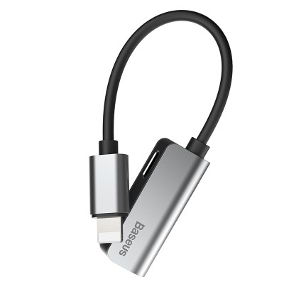 Переходник/Адаптер BASEUS L37 Male, Lightning - Dual Lightning, 2А, серебряный Переходник/Адаптер BASEUS L37 Male, Lightning - Dual Lightning, 2А, серебряный