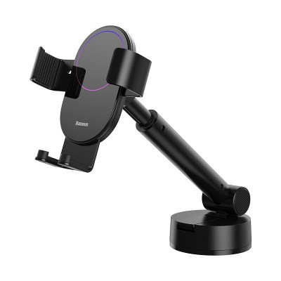 Автомобильный держатель BASEUS Simplism Gravity Car Mount Holder, черный, на присоске Автомобильный держатель BASEUS Simplism Gravity Car Mount Holder, черный, на присоске