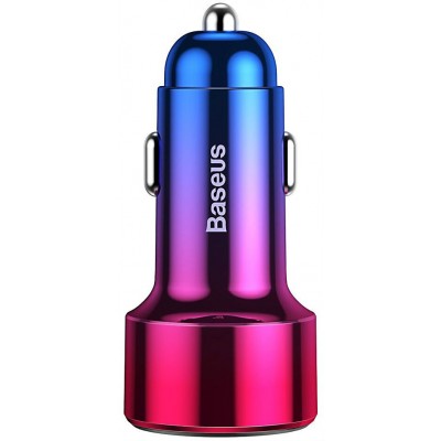 Автомобильное зарядное устройство BASEUS Magic C20C, USB+USB-C, 5A, 45W, красный, дисплей Автомобильное зарядное устройство BASEUS Magic C20C, USB+USB-C, 5A, 45W, красный, дисплей