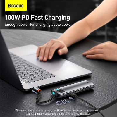Переходник/Адаптер BASEUS Starjoy Series 7-in-1, Разветвитель, Type-C - USB3.0+PD+HDMI+SD/TF+USB-C, серый Переходник/Адаптер BASEUS Starjoy Series 7-in-1, Разветвитель, Type-C - USB3.0+PD+HDMI+SD/TF+USB-C, серый