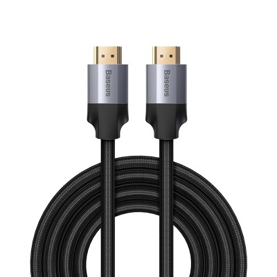 Кабель HDMI BASEUS Enjoyment Series, 4KHD - 4KHD, 3 м, черный Кабель HDMI BASEUS Enjoyment Series, 4KHD - 4KHD, 3 м, черный