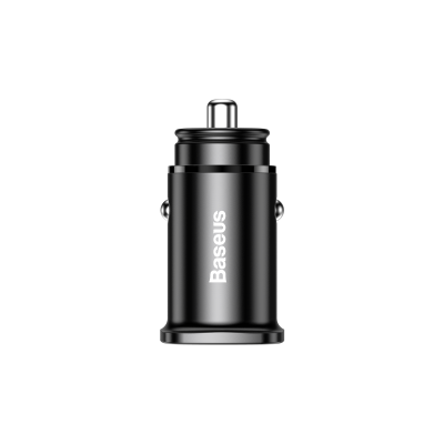 Автомобильное зарядное устройство BASEUS Square metal, USB+USB-C, 5A, 30 Вт, черный, быстрая зарядка Автомобильное зарядное устройство BASEUS Square metal, USB+USB-C, 5A, 30 Вт, черный, быстрая зарядка
