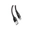 Кабель USB BASEUS C-shaped Light, USB - Lightning, 2.4А, 1 м, черный, интеллектуальный Кабель USB BASEUS C-shaped Light, USB - Lightning, 2.4А, 1 м, черный, интеллектуальный