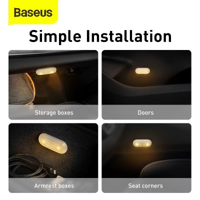 Автомобильная лампа BASEUS Capsule Car Interior Lights, белый, 2PCS/Pack Автомобильная лампа BASEUS Capsule Car Interior Lights, белый, 2PCS/Pack