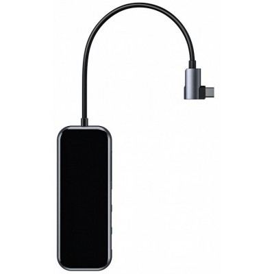 Переходник/Адаптер BASEUS UCN3276, Разветвитель, Type-C - 3xUSB3.0 + HD4K + SD/TF + PD, 3A, темно-серый, 4K Переходник/Адаптер BASEUS UCN3276, Разветвитель, Type-C - 3xUSB3.0 + HD4K + SD/TF + PD, 3A, темно-серый, 4K