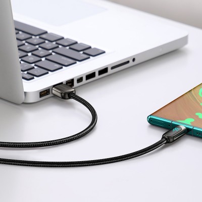 Кабель USB BASEUS Display Fast Charging, USB - Type-C, 66W, 1 м, черный Кабель USB BASEUS Display Fast Charging, USB - Type-C, 66W, 1 м, черный