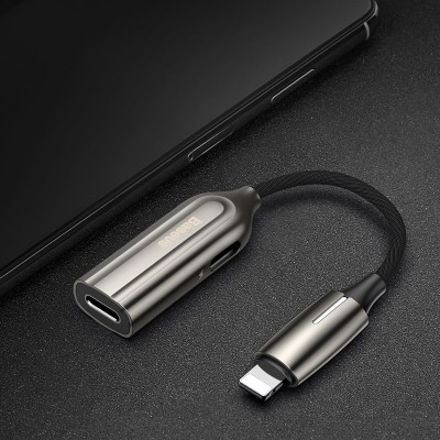 Переходник/Адаптер BASEUS L55, Lightning - 2*Lightning, тусклый Переходник/Адаптер BASEUS L55, Lightning - 2*Lightning, тусклый