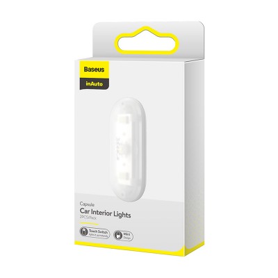 Автомобильная лампа BASEUS Capsule Car Interior Lights, белый, 2PCS/Pack Автомобильная лампа BASEUS Capsule Car Interior Lights, белый, 2PCS/Pack