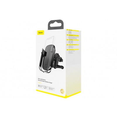 Автомобильный держатель BASEUS Rock-solid, с беспроводной зарядкой, 2A, 10W, 4.5 Автомобильный держатель BASEUS Rock-solid, с беспроводной зарядкой, 2A, 10W, 4.5