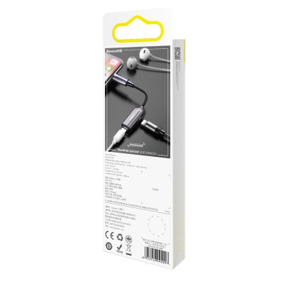 Переходник/Адаптер BASEUS L55, Lightning - 2*Lightning, тусклый Переходник/Адаптер BASEUS L55, Lightning - 2*Lightning, тусклый