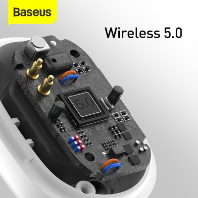 Беспроводные наушники BASEUS Encok WM01 Plus, Bluetooth, белый Беспроводные наушники BASEUS Encok WM01 Plus, Bluetooth, белый