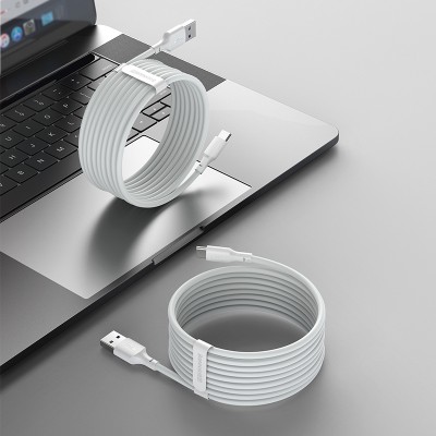 Кабель USB BASEUS Simple Wisdom Data Cable Kit, USB - Type-C, 5A, 1.5 м, белый, 2шт Кабель USB BASEUS Simple Wisdom Data Cable Kit, USB - Type-C, 5A, 1.5 м, белый, 2шт