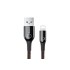 Кабель USB BASEUS C-shaped Light, USB - Lightning, 2.4А, 1 м, черный, интеллектуальный Кабель USB BASEUS C-shaped Light, USB - Lightning, 2.4А, 1 м, черный, интеллектуальный