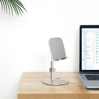 Настольная подставка BASEUS Literary Youth, телескопический, серебристый Настольная подставка BASEUS Literary Youth, телескопический, серебристый