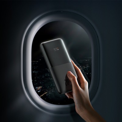 Портативный аккумулятор BASEUS Bipow Pro 20W Overseas Edition, 3A, 10000 мА⋅ч, черный Портативный аккумулятор BASEUS Bipow Pro 20W Overseas Edition, 3A, 10000 мА⋅ч, черный