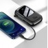 Портативный аккумулятор BASEUS Qpow Digital Display, 3A, 20000 мА⋅ч, черный, с кабелем Lightning Портативный аккумулятор BASEUS Qpow Digital Display, 3A, 20000 мА⋅ч, черный, с кабелем Lightning