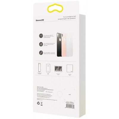 Защитное стекло BASEUS SGAPIPH58-BM0V для iPhone XS, заднее, золотой Защитное стекло BASEUS SGAPIPH58-BM0V для iPhone XS, заднее, золотой
